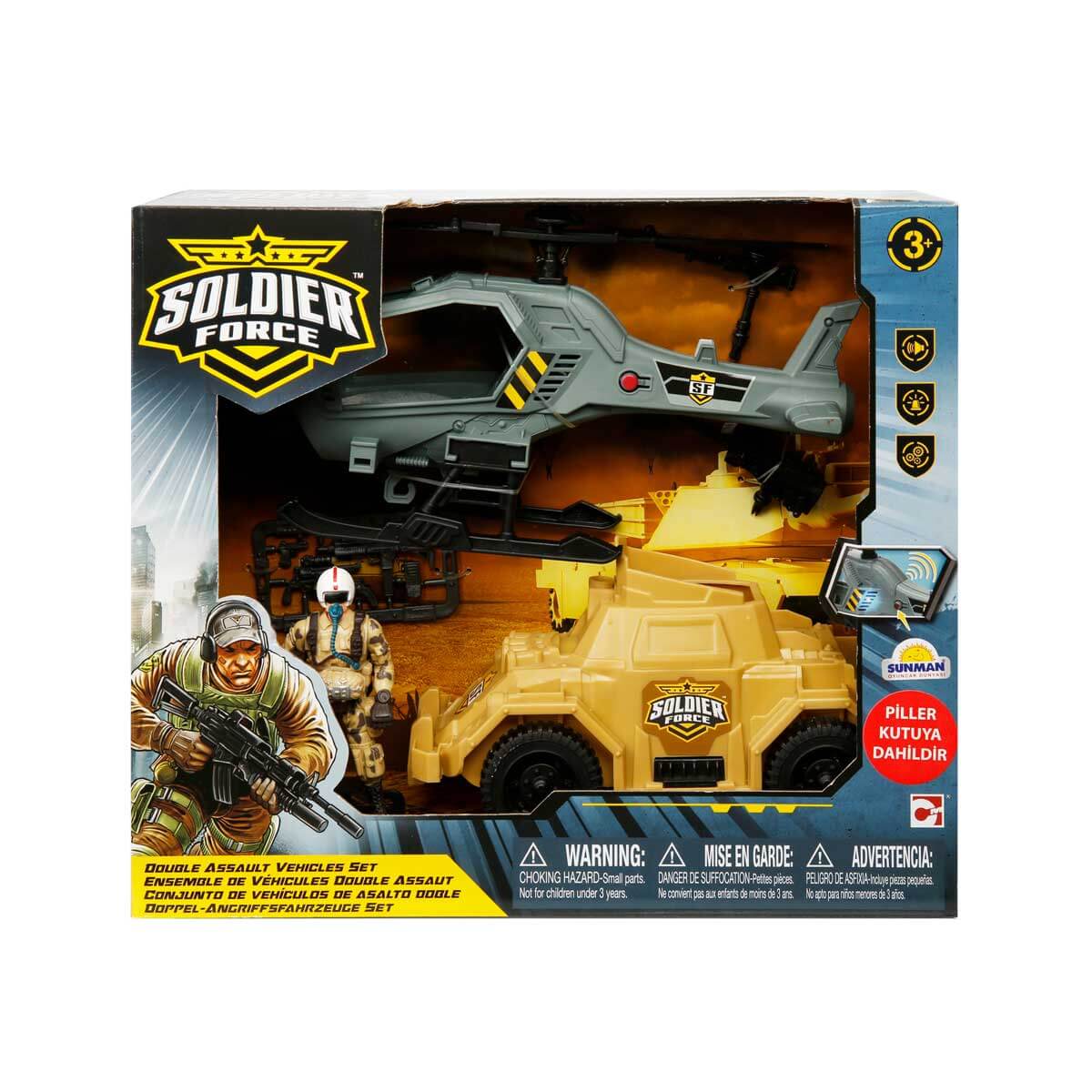 Sesli ve Işıklı Soldier Force 2 Askeri Araçlı Oyun Seti | Toyzz Shop