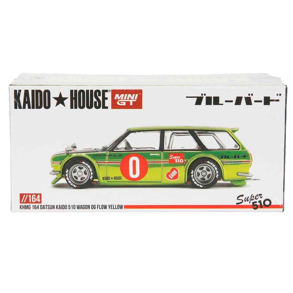 1:64 Mini Gt x Kaido House Datsun KAIDO 510 Wagon OG Flo Yellow