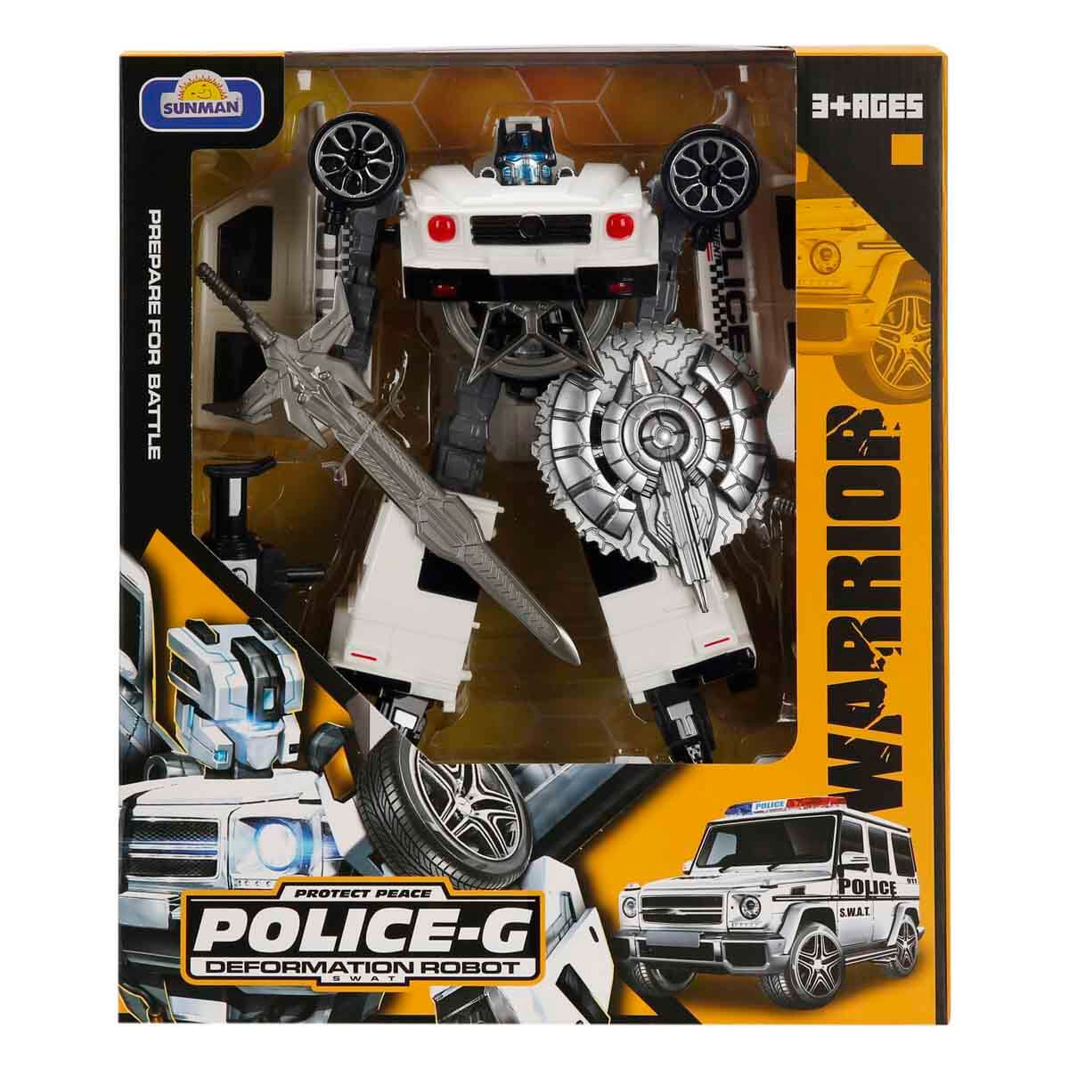 2in1 Warrior Arabaya Dönüşebilen Robot - Fast Flame - Mavi | Toyzz