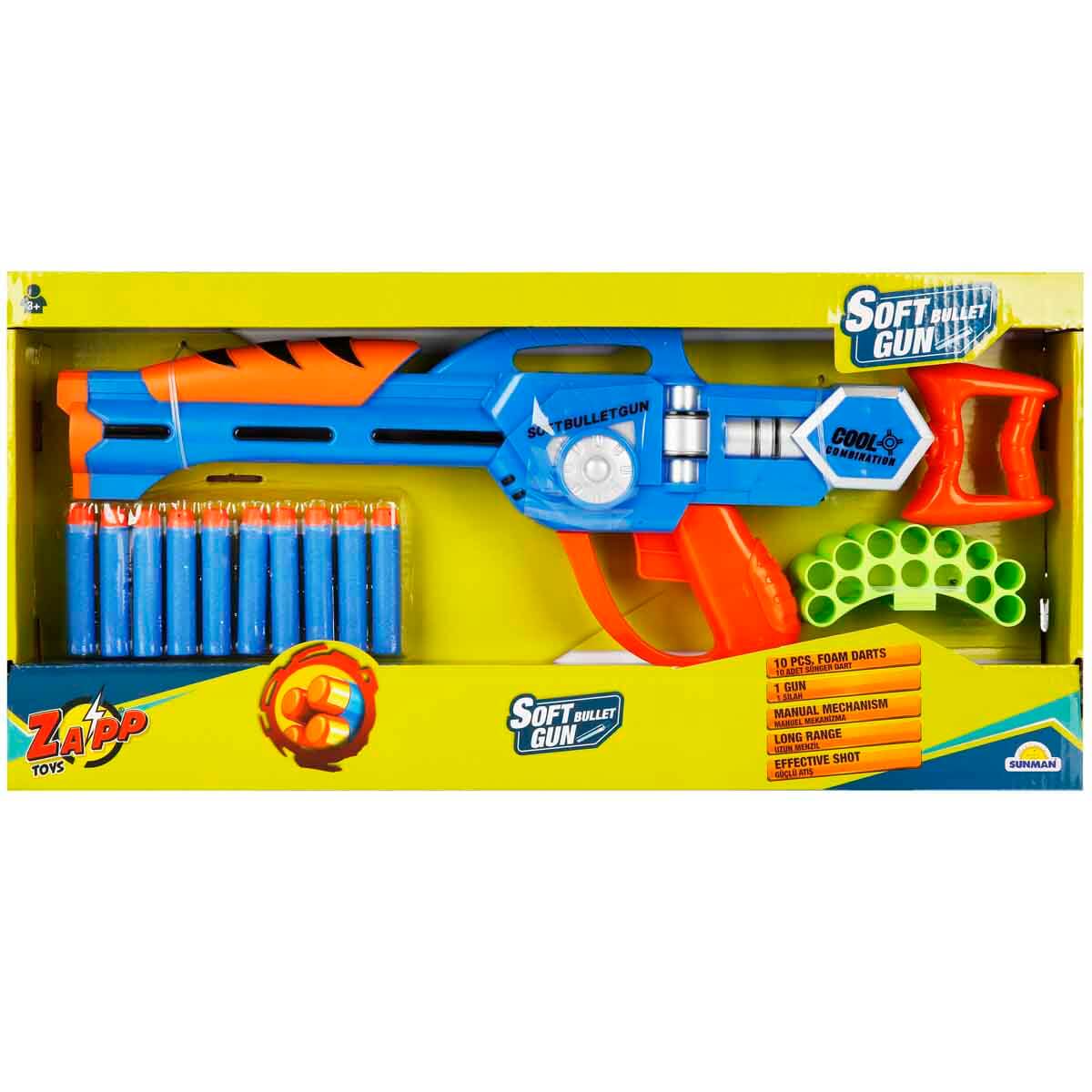 Soft Bullet Sünger Dart Atan Tüfek - Yeşil | Toyzz Shop