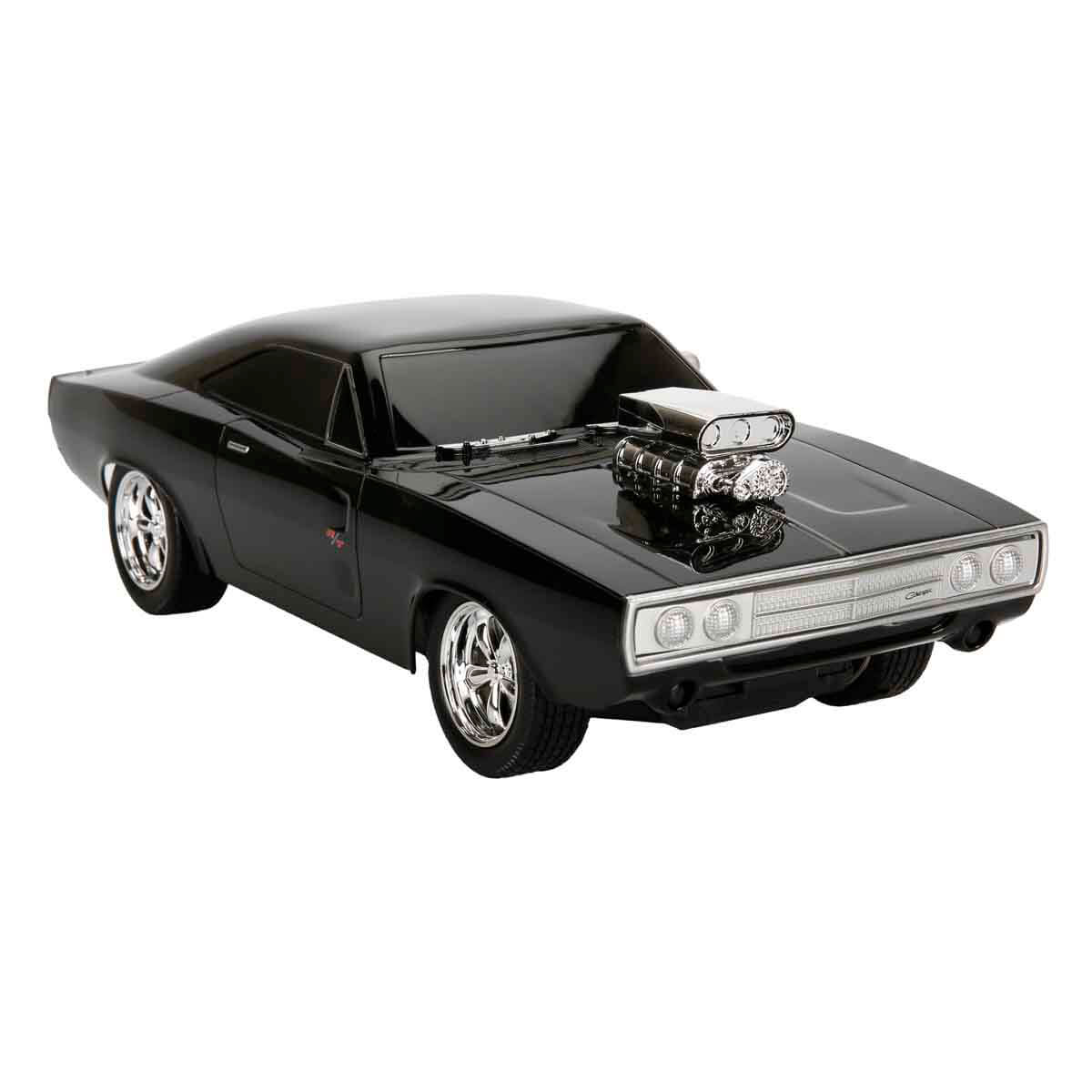 ミニカー FAST&FURIOUS Dom's Dodg e Charger RC 1:16 Fast & Furious Dom's Dodge Charger R/T USB Şarjlı Uzaktan