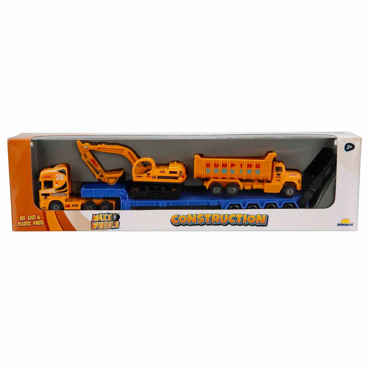 Maxx Wheels Mini İnşaat Araçları Seti - Kepçe Ve Traktör | Toyzz Shop