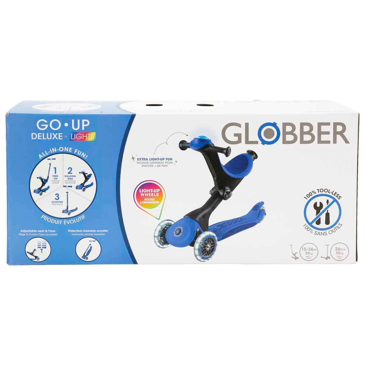 3in1 Globber Go Up Deluxe 3 Tekerlekli Katlanabilir Işıklı