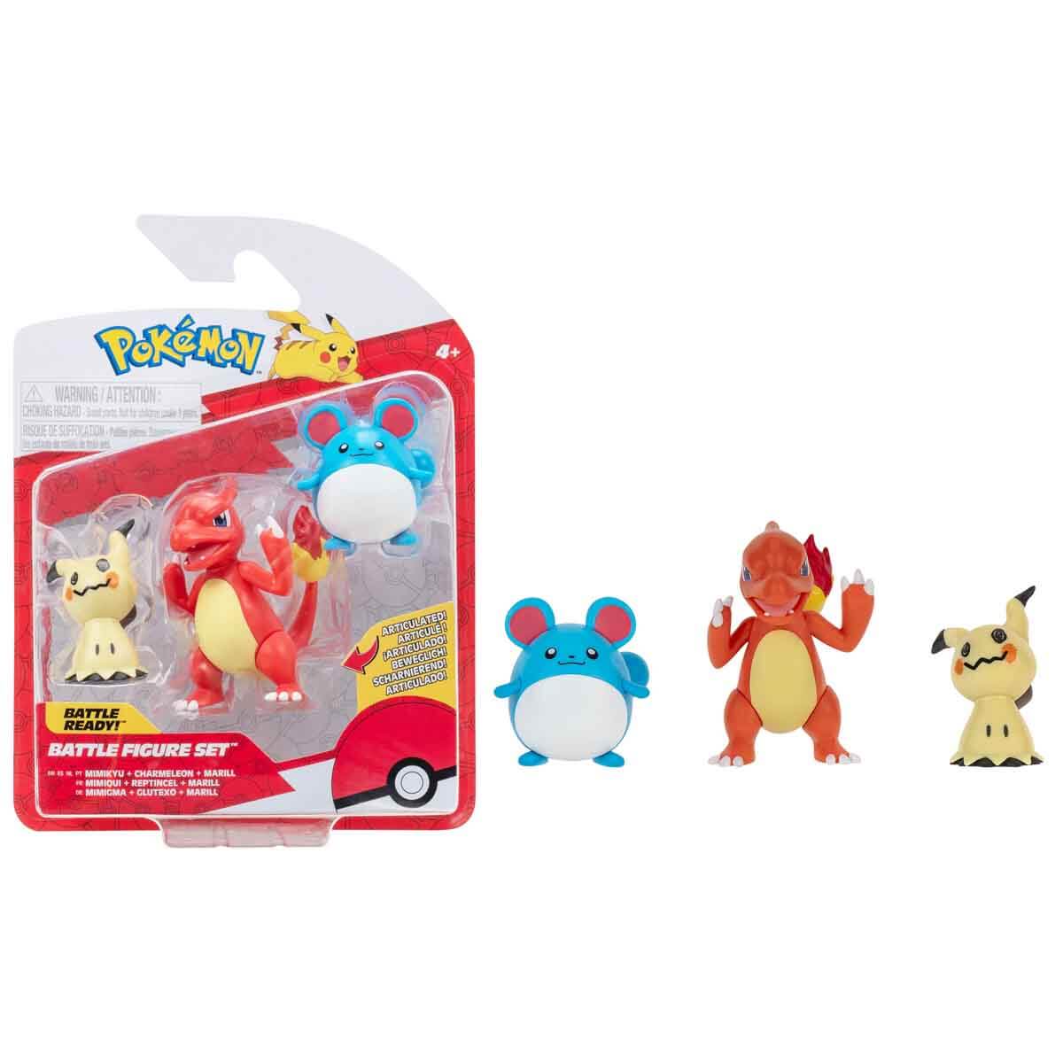 Pokemon Battle Eklemli 3'lü Figür Seti S16 - Shinx-Haunter