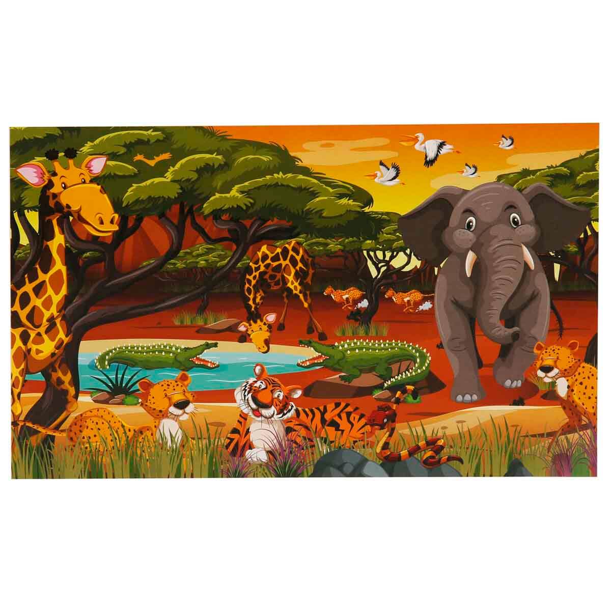 undefined - 596f7_100_Parca_Puzzle:_Afrika_Hayvanlari_Ormanda.jpg