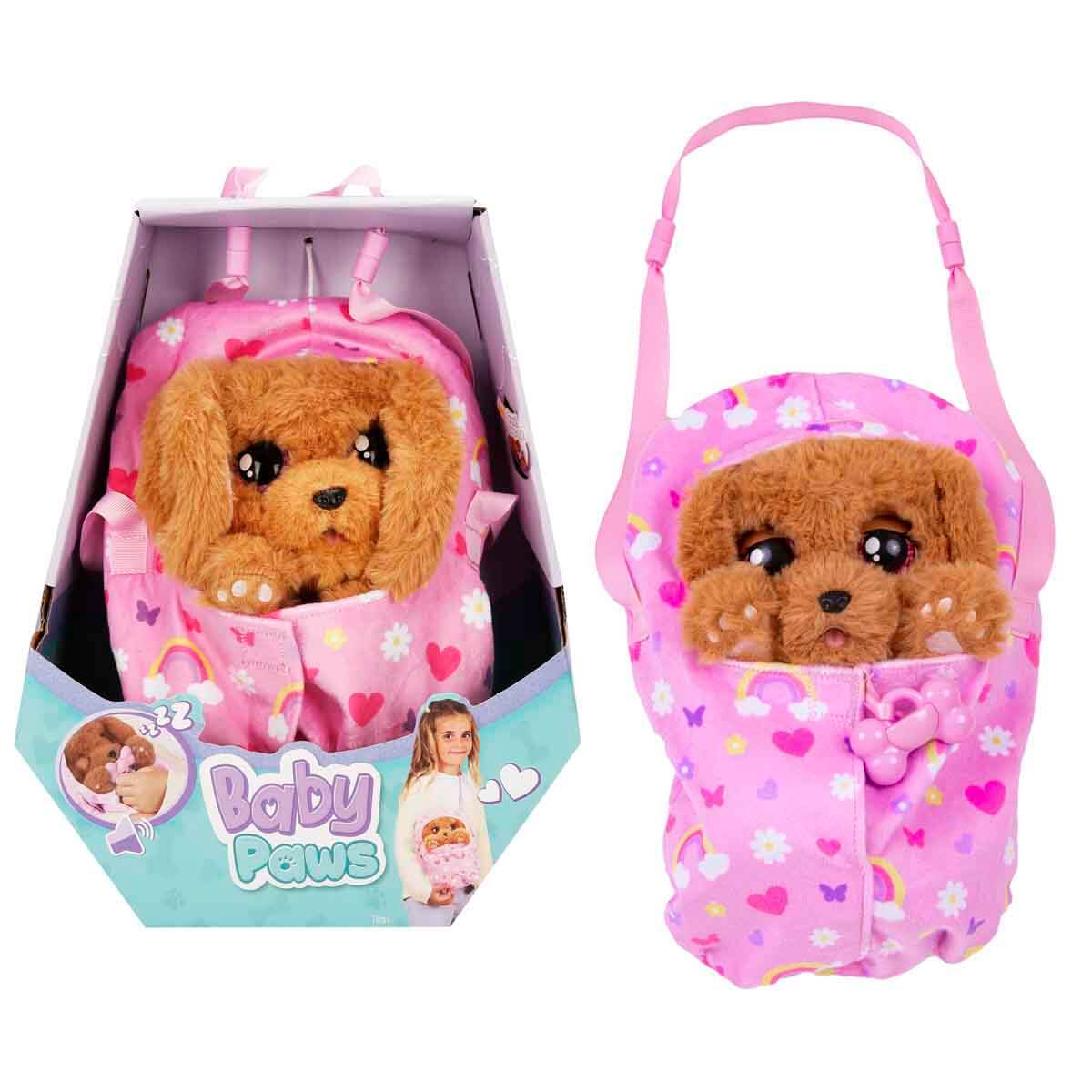 Baby Paws Sesli Yavru Köpek Peluş 20 cm BAW00000 - Cocker Pembe