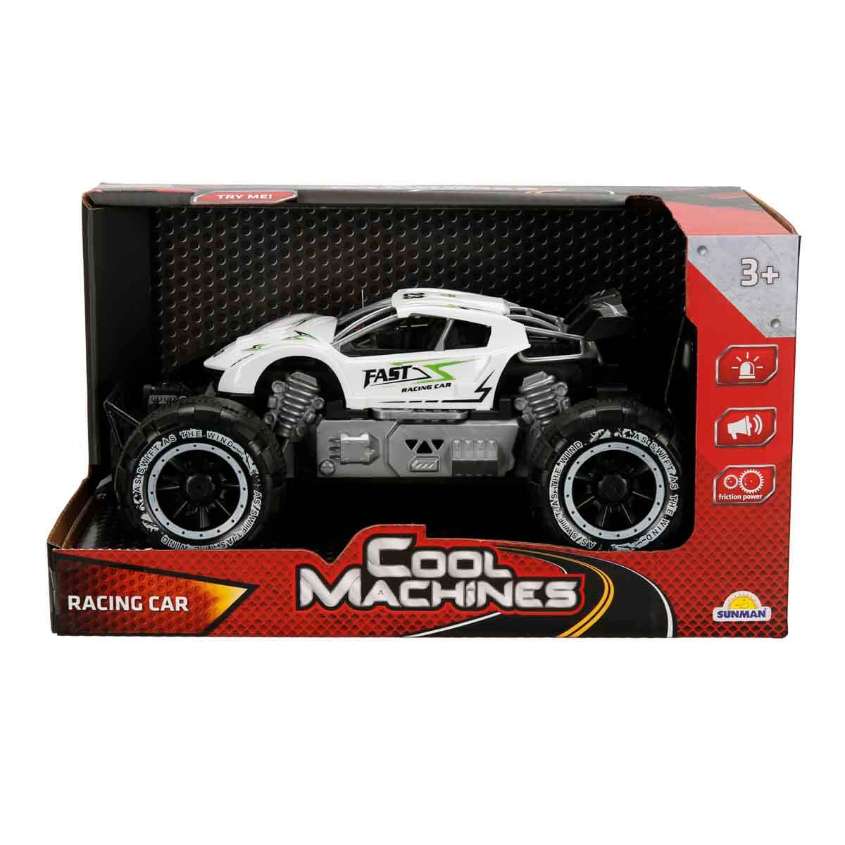Cool Machines Sesli ve Işıklı Büyük Tekerlekli Yarış Arabası