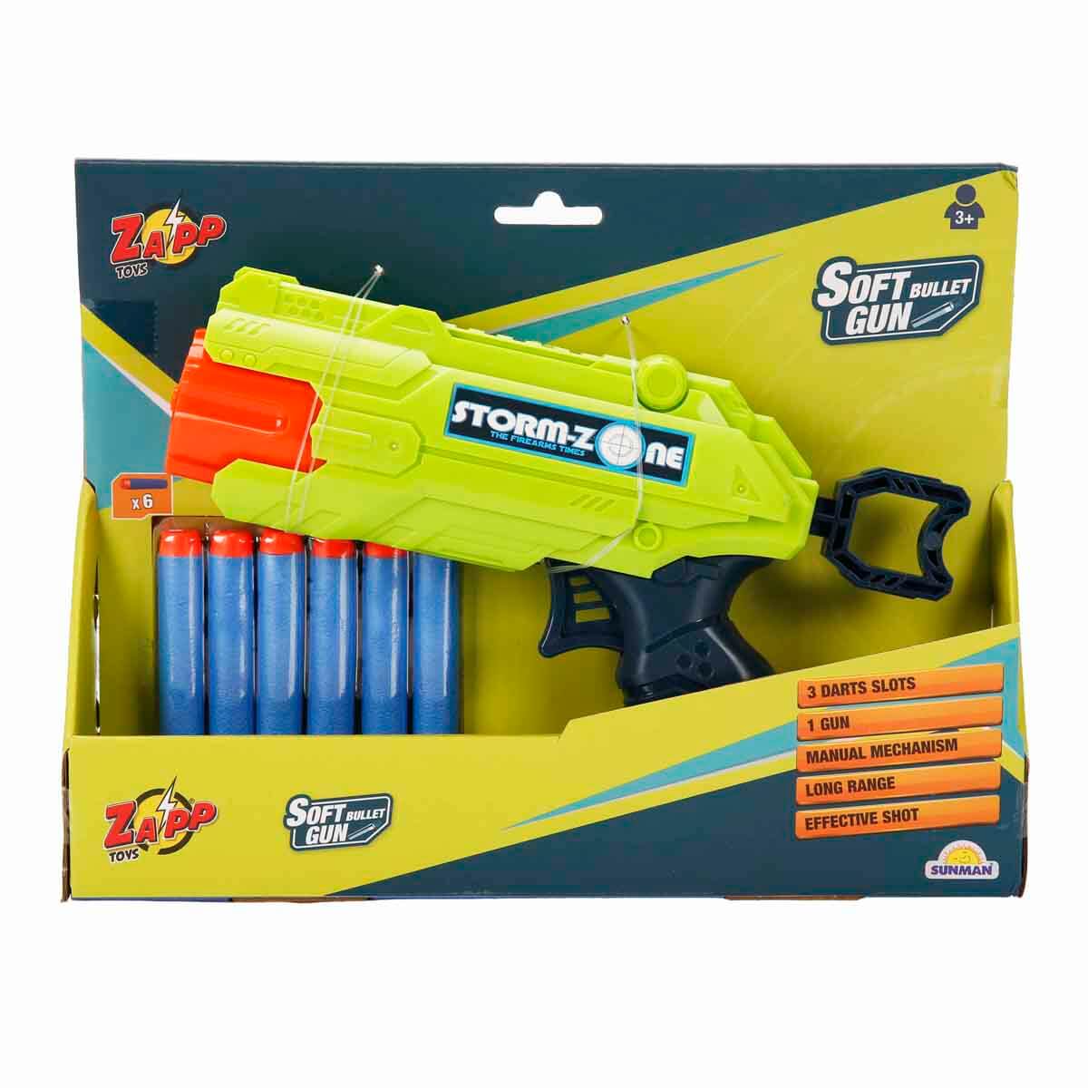 Zapp Toys 6 Mermili Sünger Dart Atan Silah | Toyzz Shop