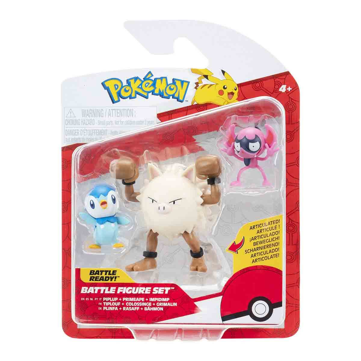 Pokemon Battle 3'lü Figür Seti POK/95155-D - Dedenne – Lycanroc