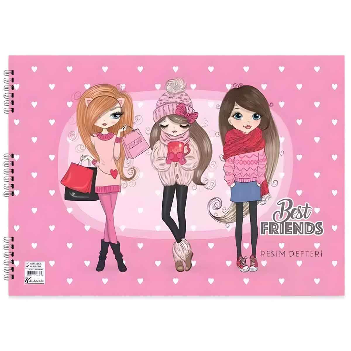 undefined - 5e7be_Best_Friends_Resim_Defteri_25_x_35_cm_15_Yaprak.jpg
