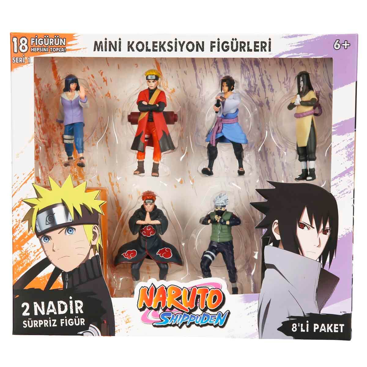 Naruto Shippuden 8'li Figür Seti S1 - Uzun Kırmızı Pelerinli Gaara