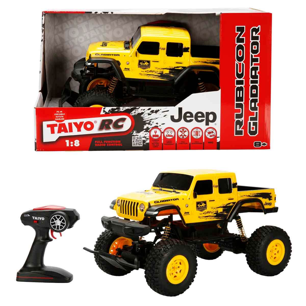 1:8 USB Şarjlı Uzaktan Kumandalı Off-Road Araba - Yeşil-Siyah