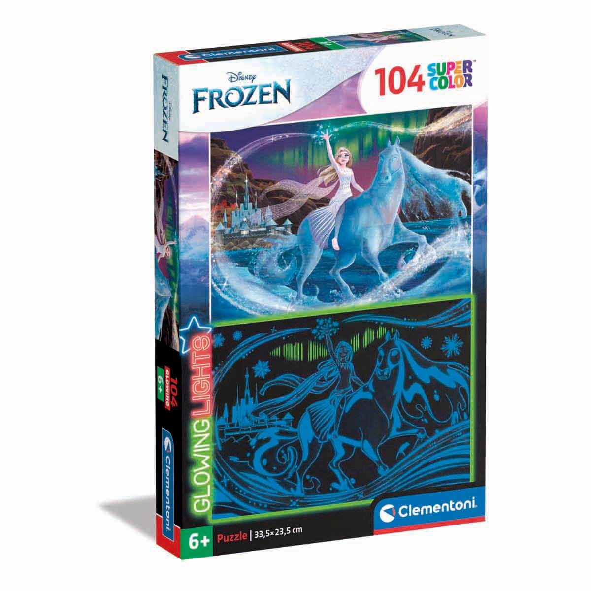 104 Parça Karanlıkta Parlayan Puzzle: Frozen 2 Supercolor | Toyzz Shop