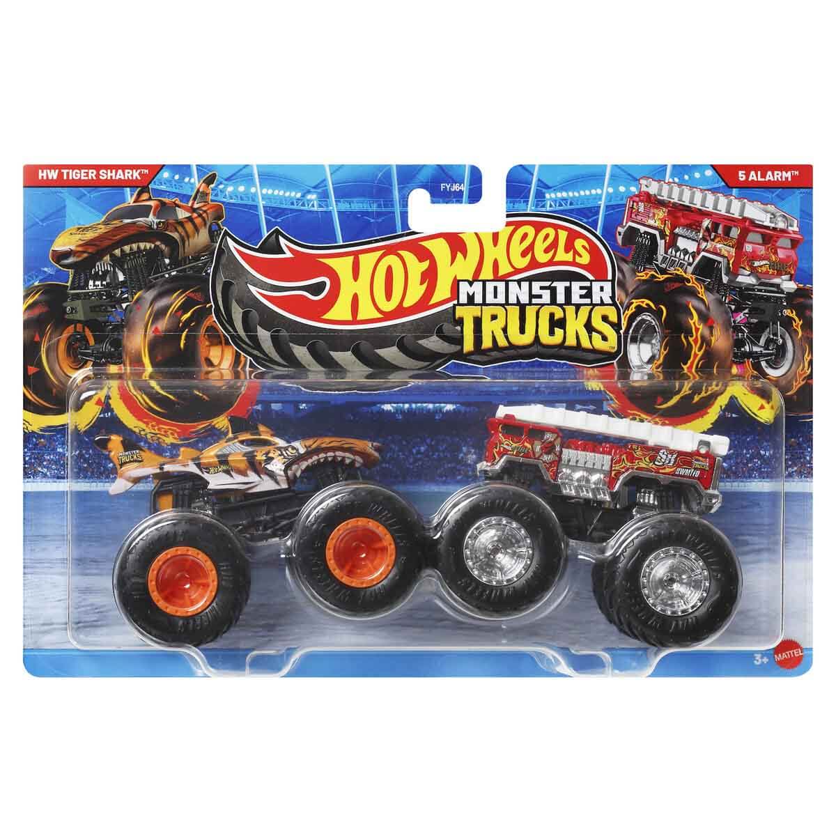 1:64 Hot Wheels Monster Trucks 2'li Paket FYJ64 - Jcc76 Hw Tiger