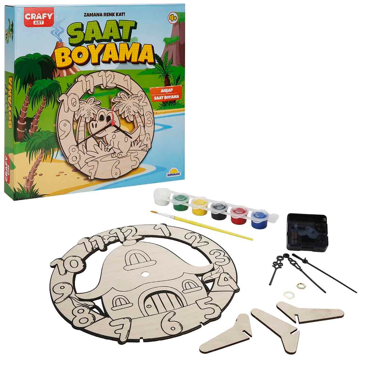 Crafy Ahşap Saat Boyama Seti | Toyzz Shop