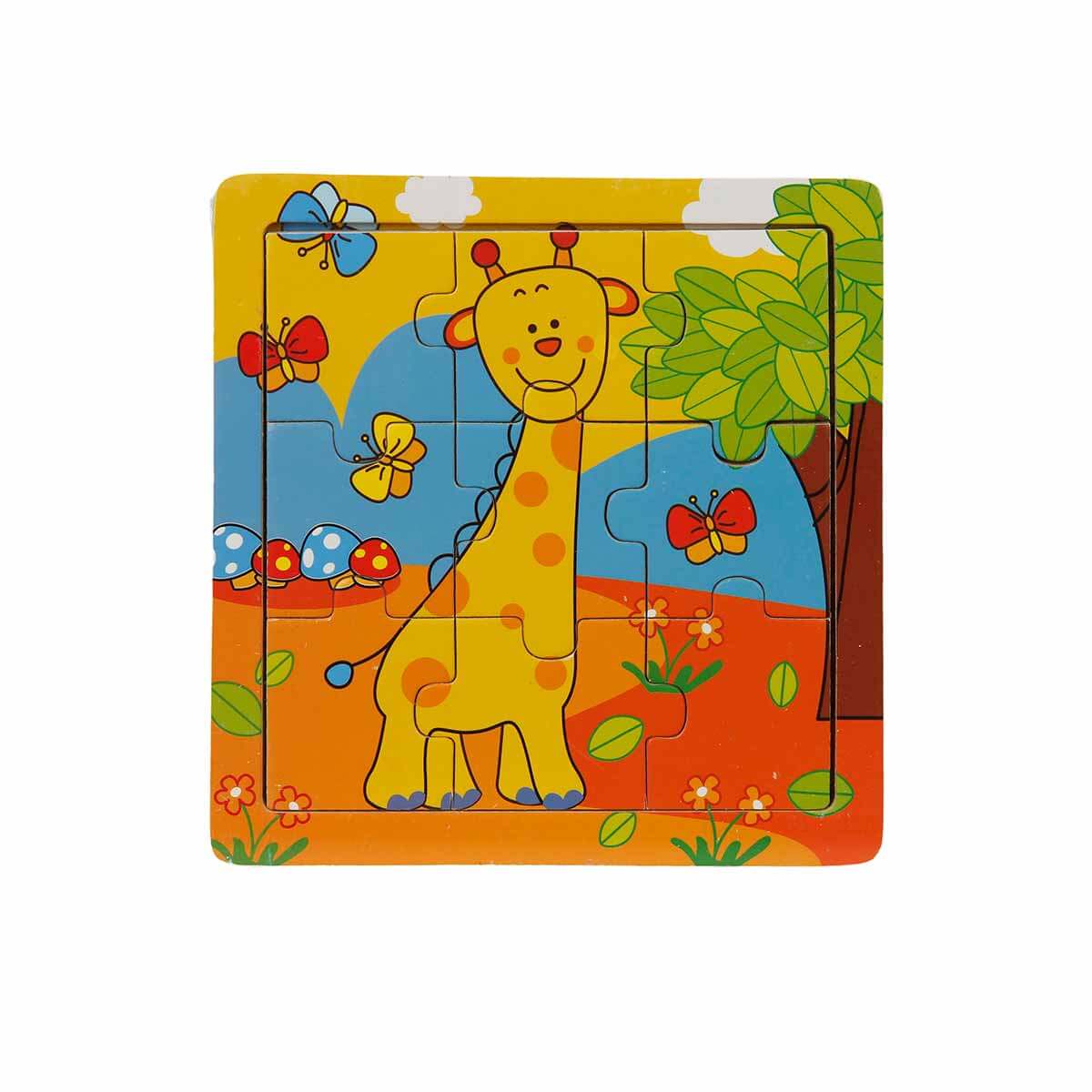 9 Parça Mini Puzzle - Zürafa | Toyzz Shop