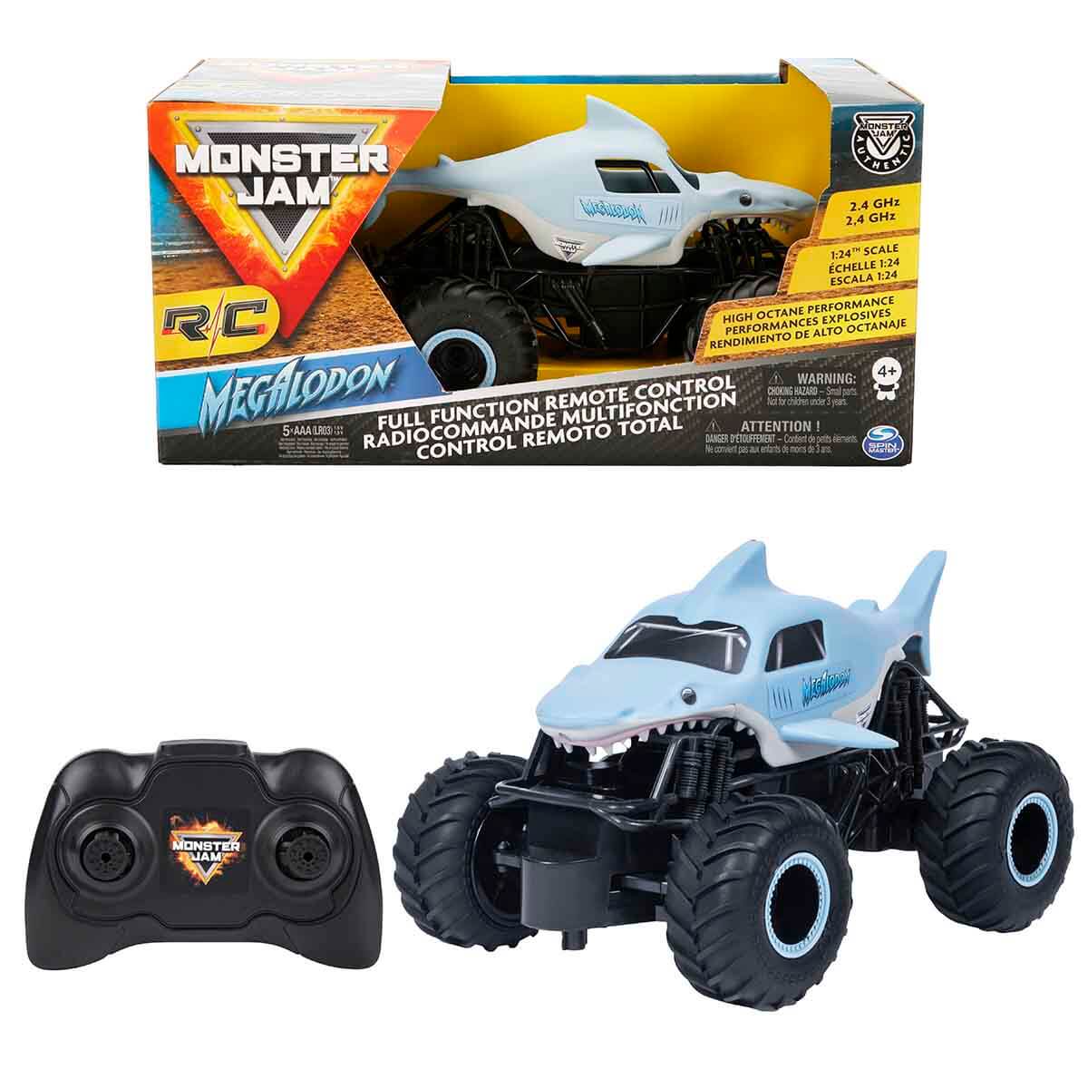Monster Jam MEGALODON ミニカー 1:24 Monster Jam Megalodon Uzaktan Kumandalı Araba | Toyzz Shop