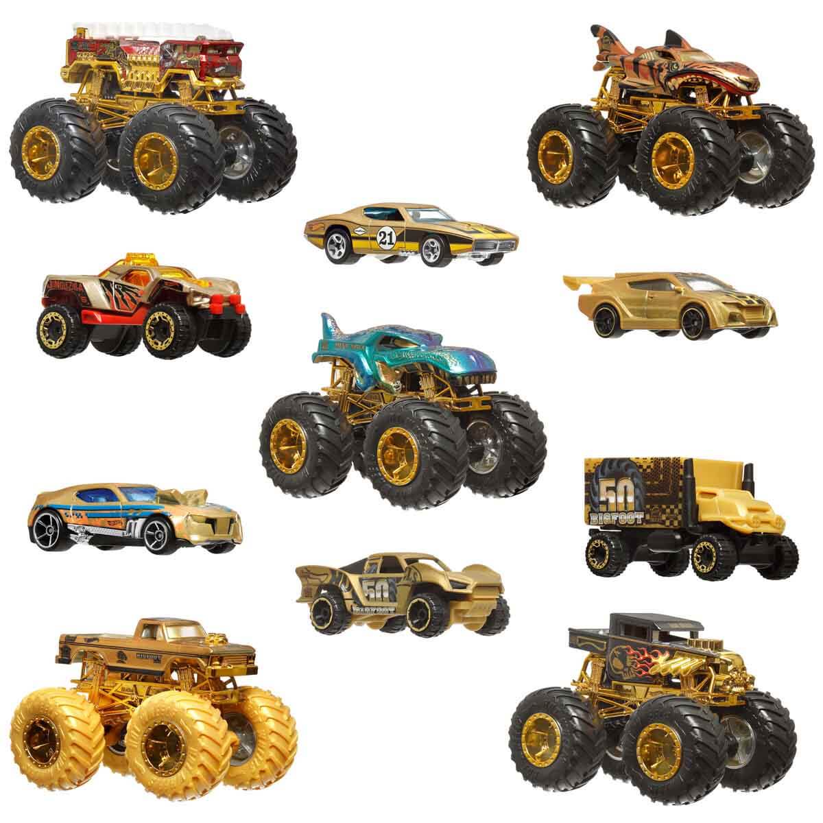 1:64 Hot Wheels Monster Trucks Bigfoot Trophy Şampiyonları Araba