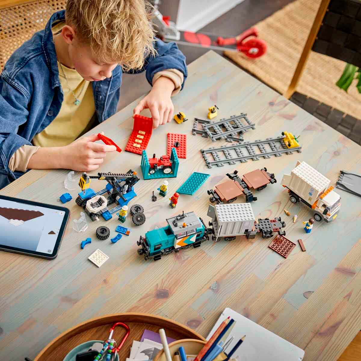 LEGO City Vinç ve Kamyonlu Liman Yük Treni – 60509 (803 Parça