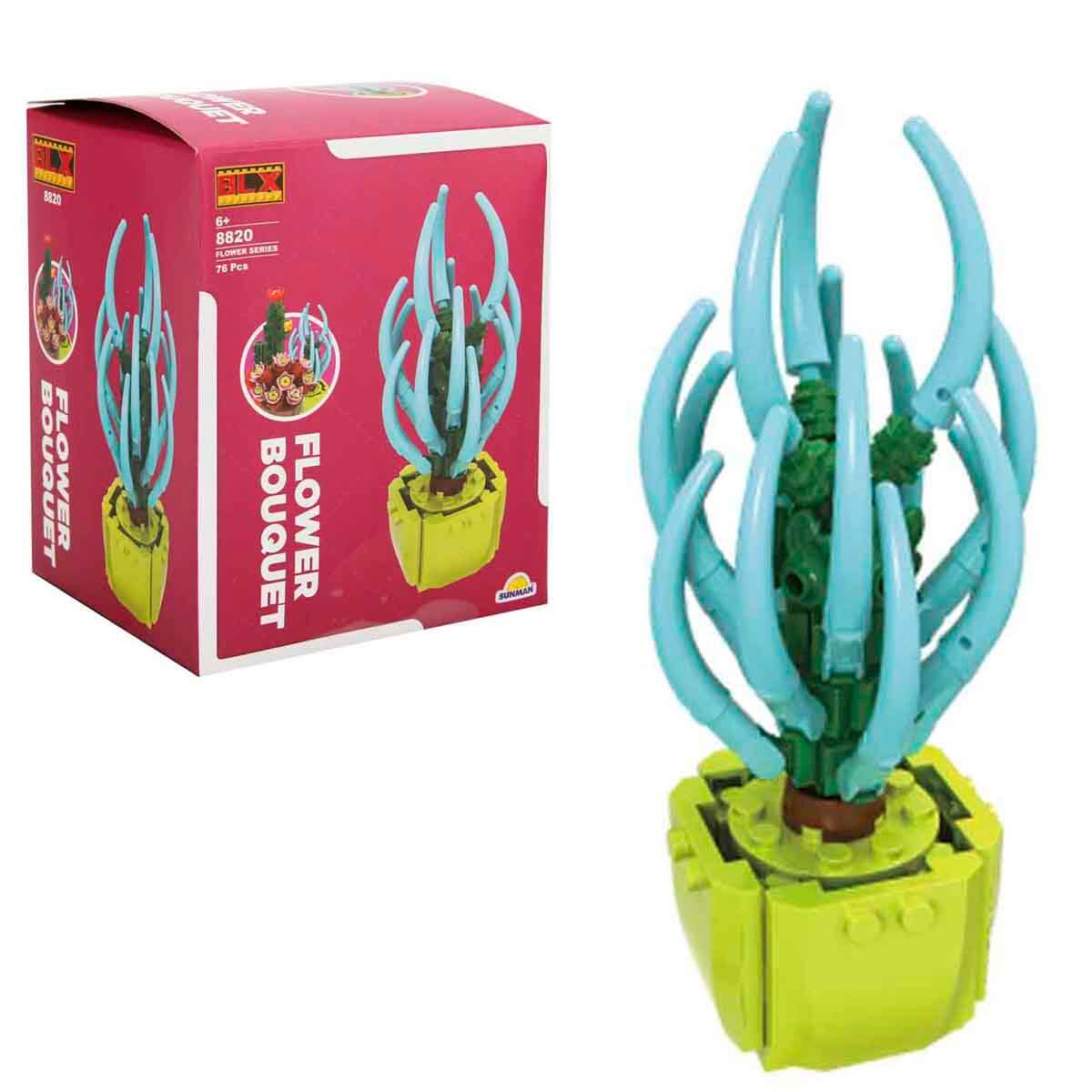 BLX Bitki Çiçekleri 8820 - Mavi Çiçek 76 Parça | Toyzz Shop