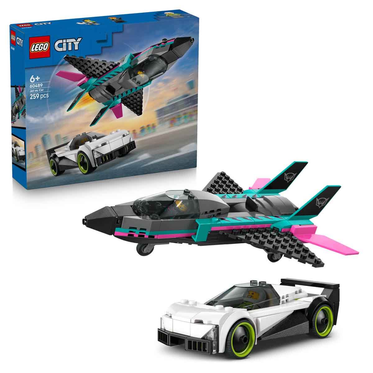 Legiページ LEGO City Jet, Arabaya Karşı 60489 – 6 Yaş ve Üzeri Çocuklar için