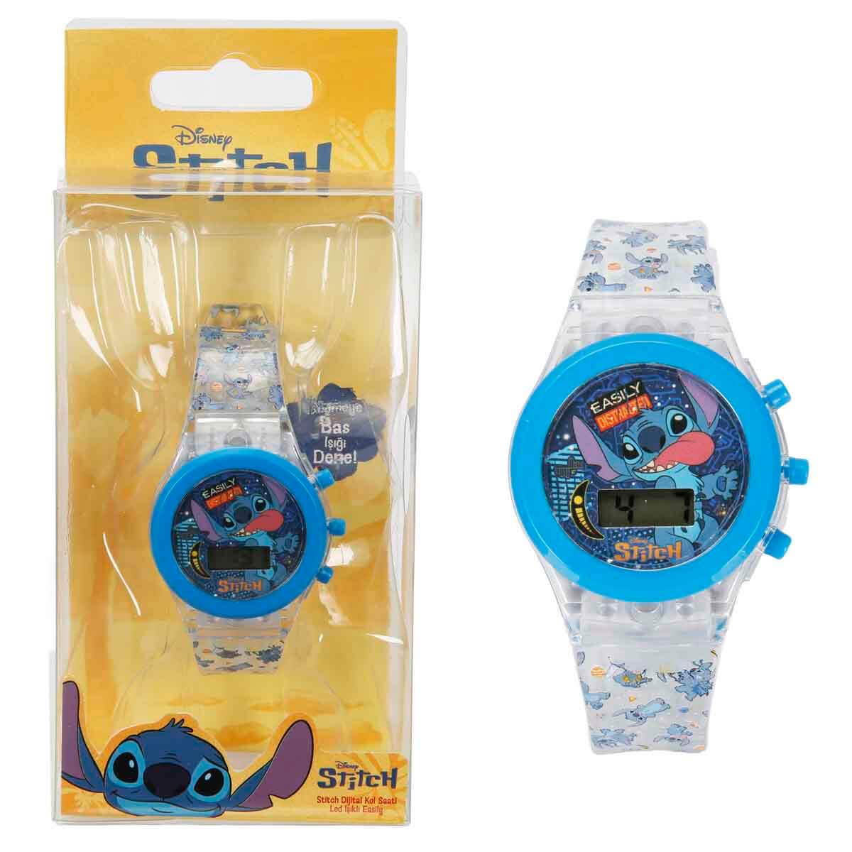 Stitch LED Işıklı Dijital Kol Saati - Mavi | Toyzz Shop