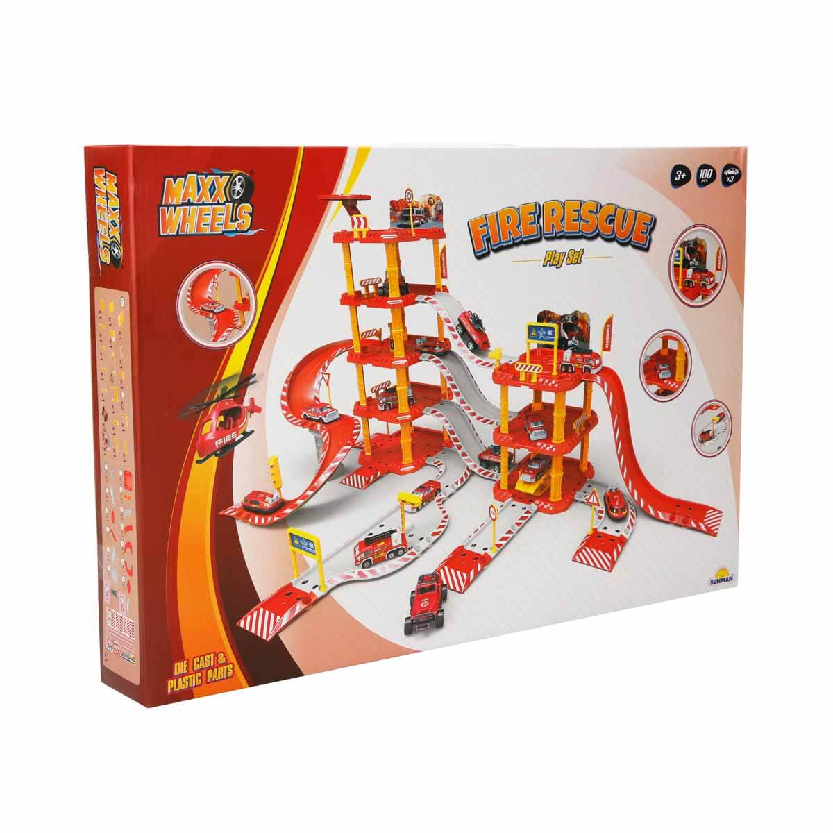 undefined - 788b4_1:64_Maxx_Wheels_4_Katli_Itfaiye_Garaj_Seti.jpg