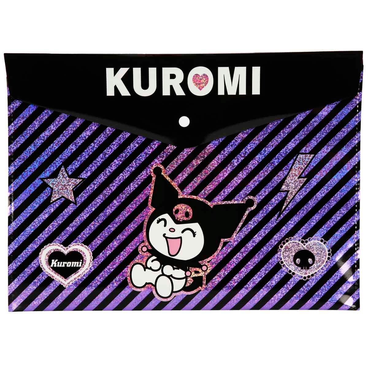 Kuromi Çıtçıtlı Dosya 590158 - Mor Yıldız Desenli | Toyzz Shop