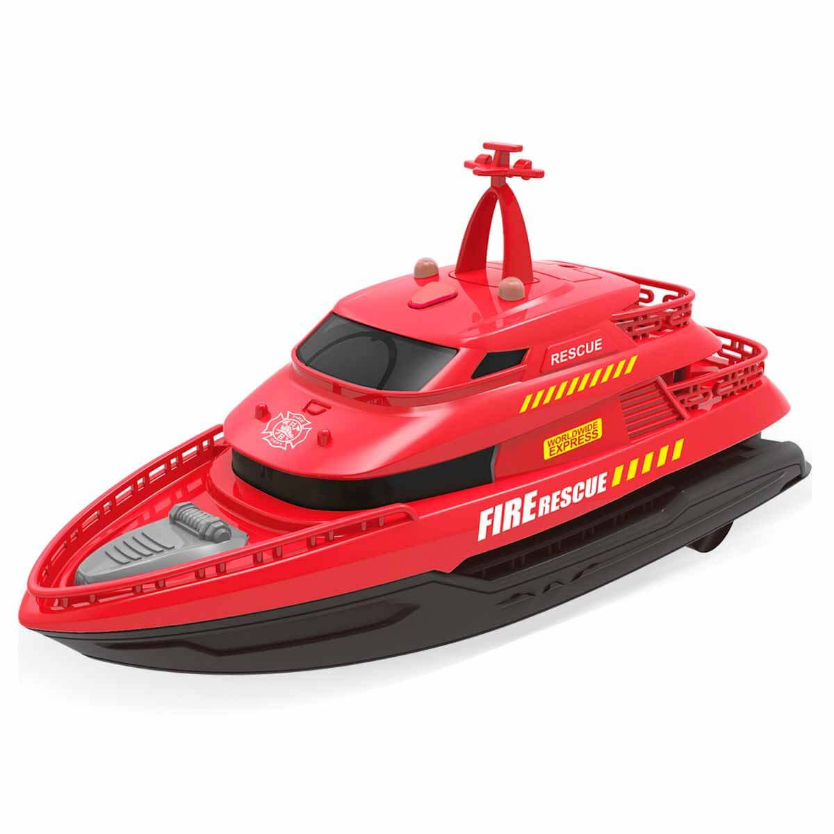 Maxx Wheels Sea Rescue Sesli ve Işıklı Kurtarma Gemisi - Itfaiye