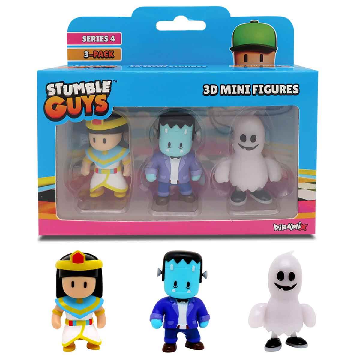 Stumble Guys 3'lü Mini Figür Seti S4 TUY41000 - Pixel Guy