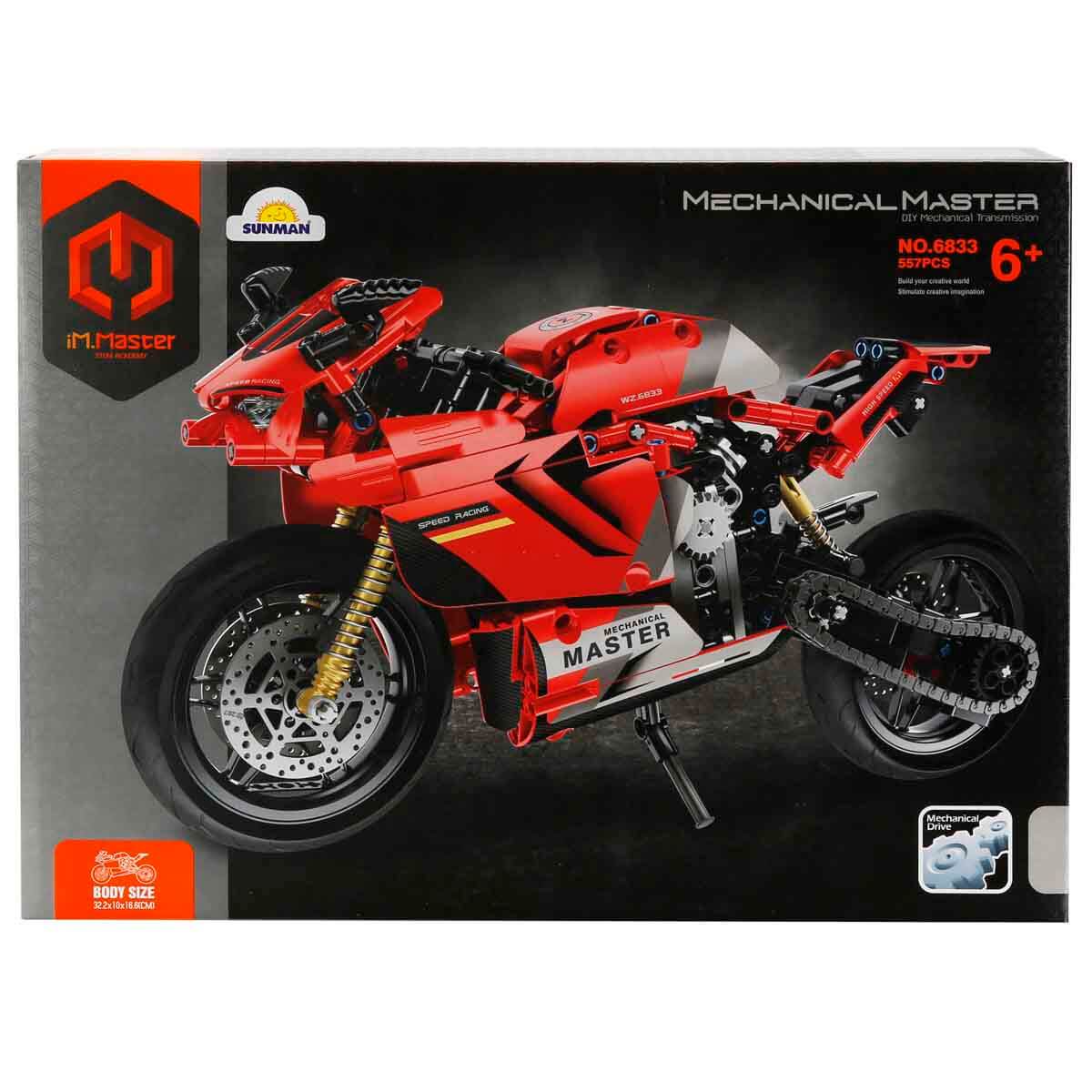 iM. Master Kırmızı Motosiklet 557 Parça | Toyzz Shop