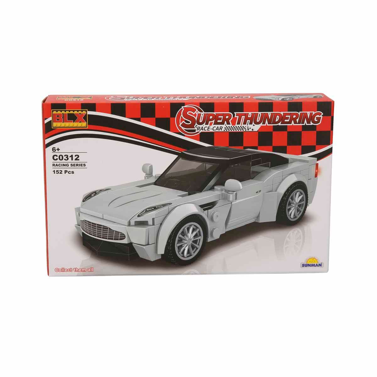 BLX Racing Yarış Arabaları C0312 - Turuncu Araba 155 Parça | Toyzz