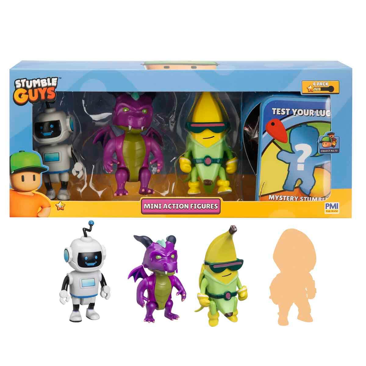 Stumble Guys 4'lü Mini Aksiyon Figür Seti PMI/SG3204 - Hazmat Nbc