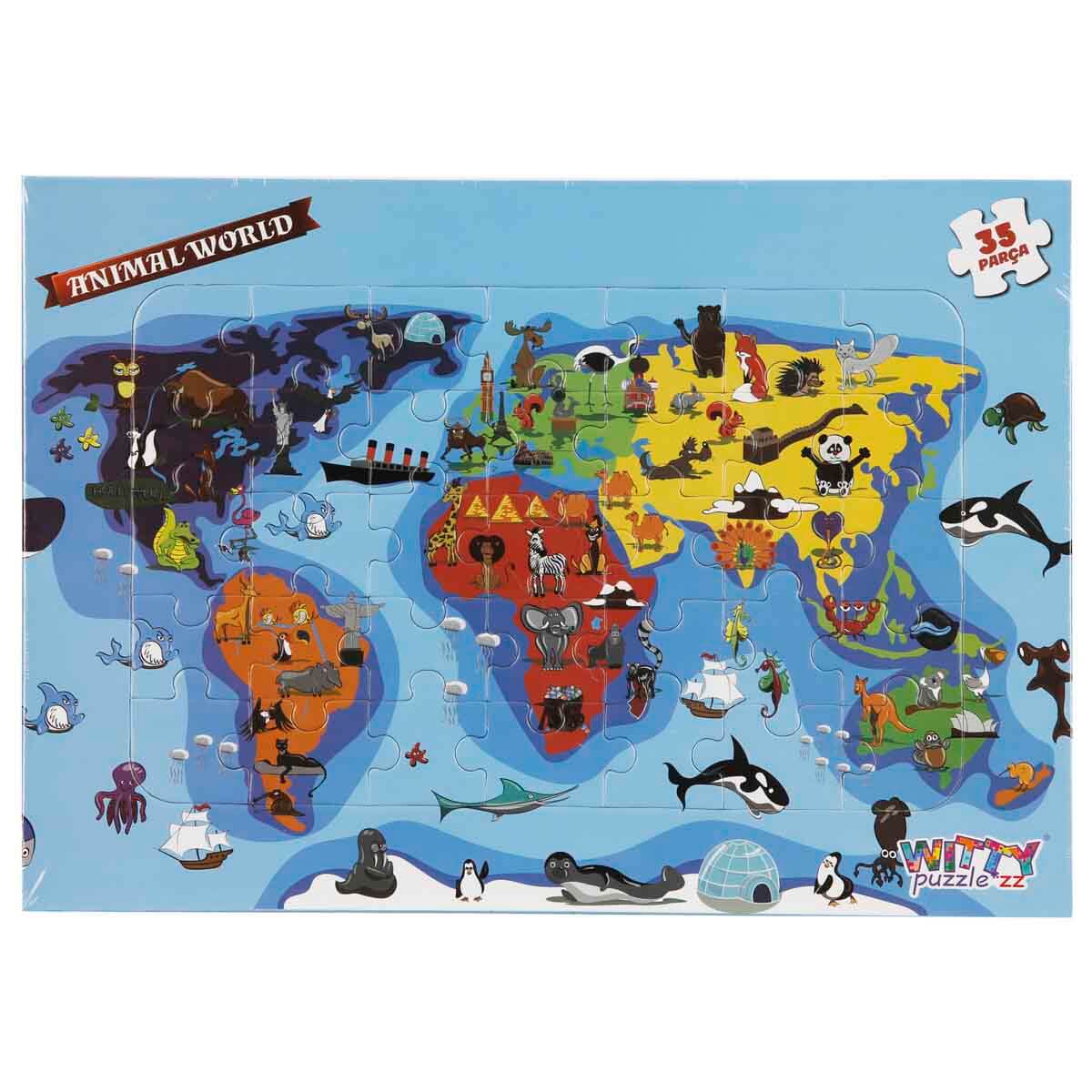 undefined - 81465_35_Parca_Puzzle_Dunya_Haritasi_Hayvanlar_.jpg