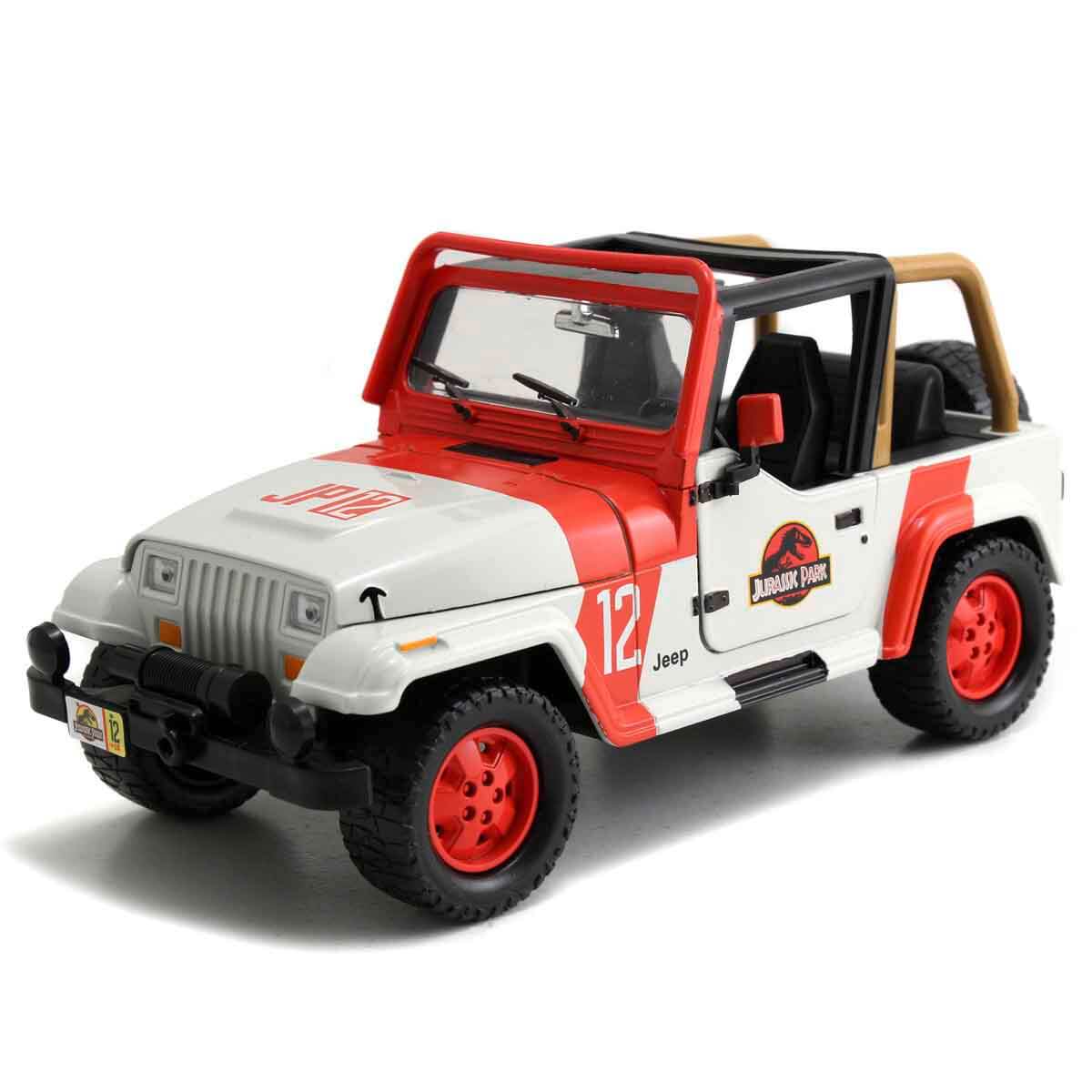 1:24 Jurassic World 1992 Jeep Wrangler Die Cast Model Araba