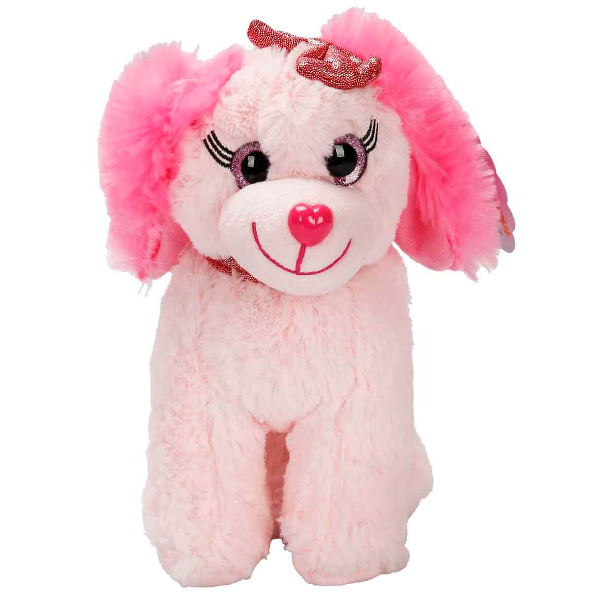 Renkli Peluş Köpek 25 cm - Açık Pembe | Toyzz Shop