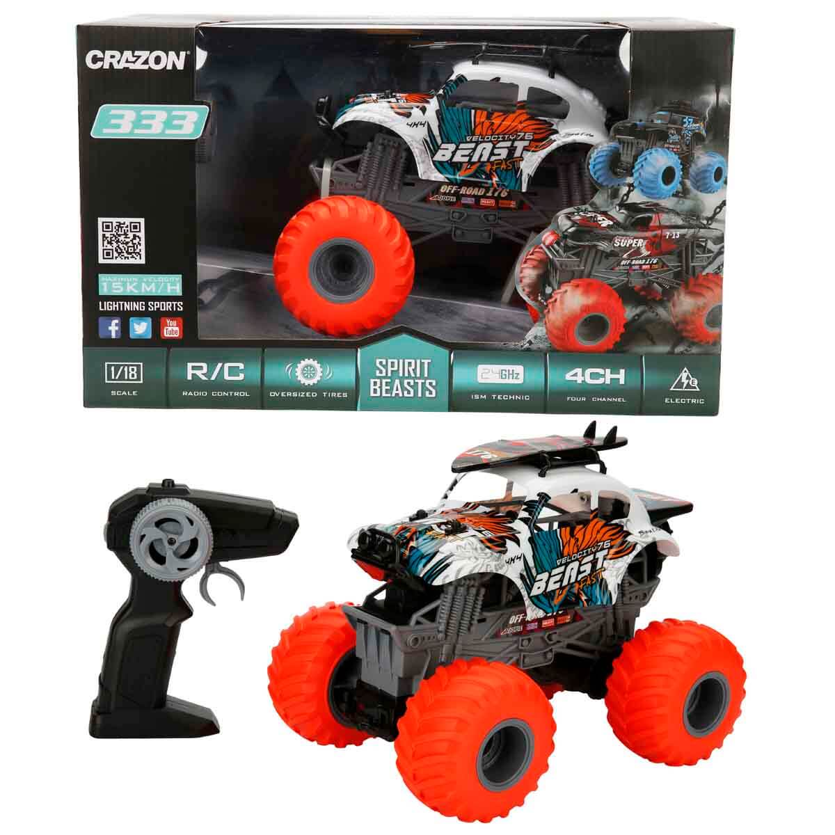 1:18 Spirit Beasts USB Şarjlı Uzaktan Kumandalı Off Road Araba
