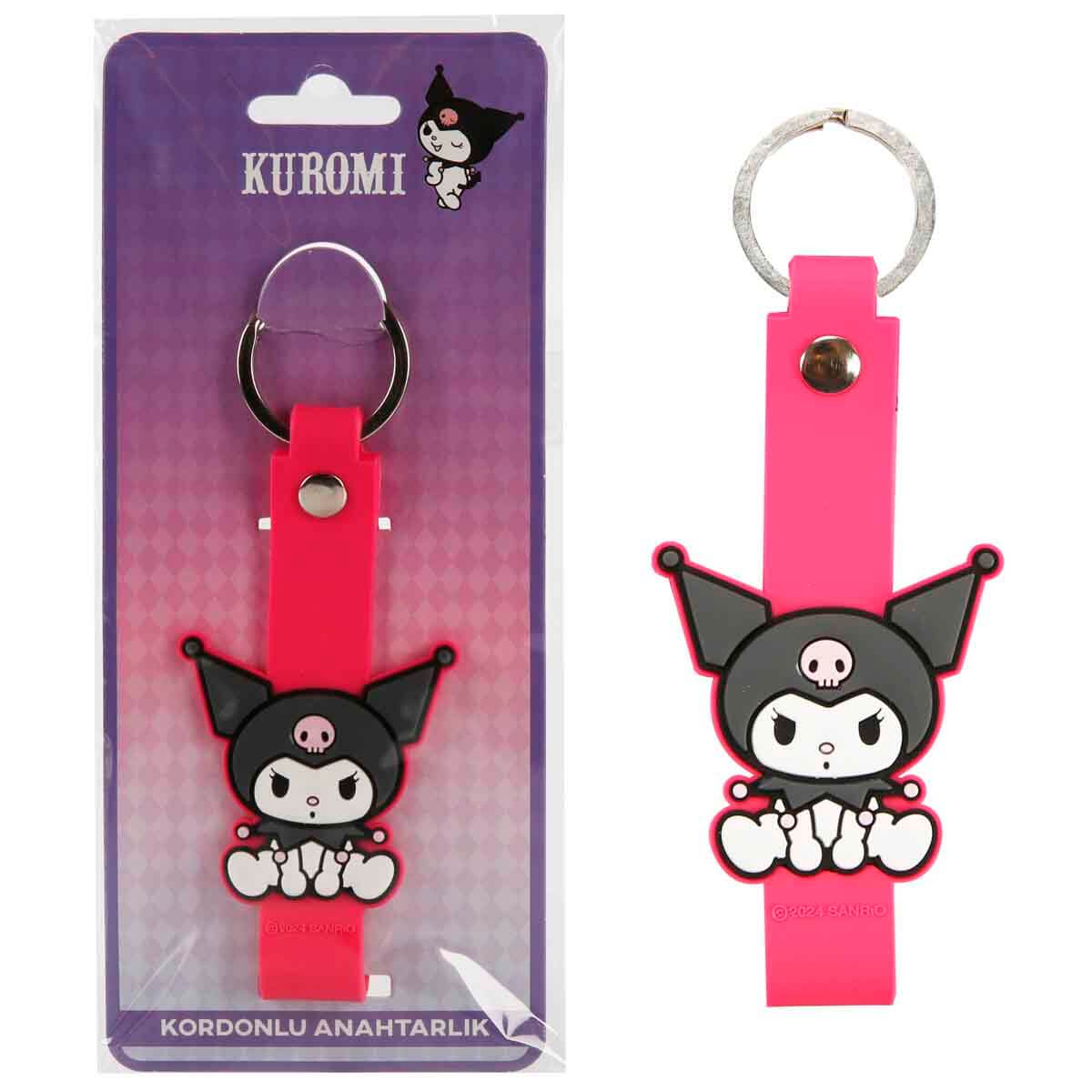 Hello Kitty And Friends Kordonlu Anahtarlık - Mor-Ayakta Duran
