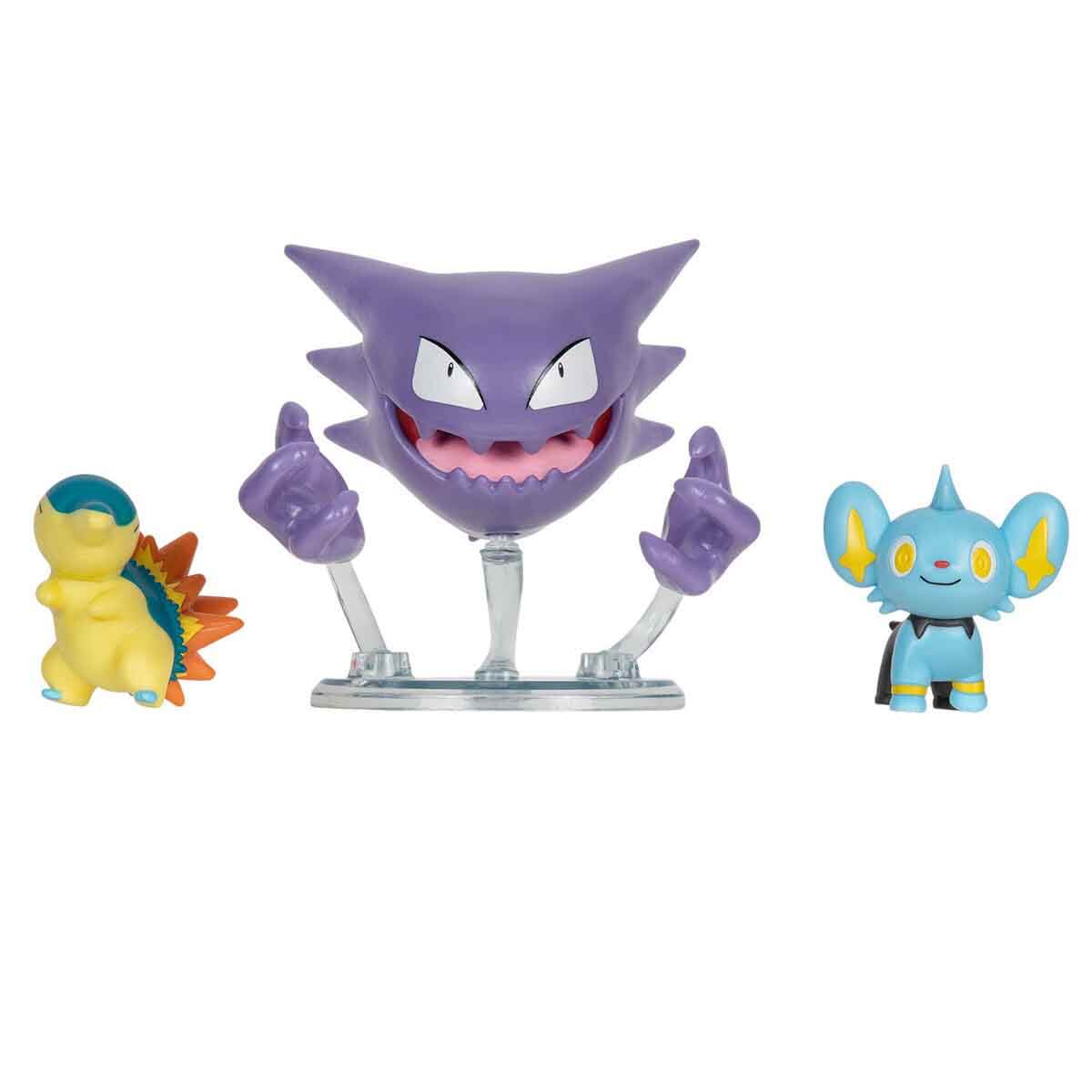 Pokemon Battle Eklemli 3'lü Figür Seti S16 - Shinx-Haunter