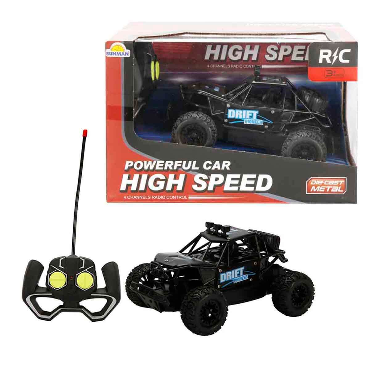 1:20 Die Cast USB Şarjlı Uzaktan Kumandalı Off Road Araba - Mavi
