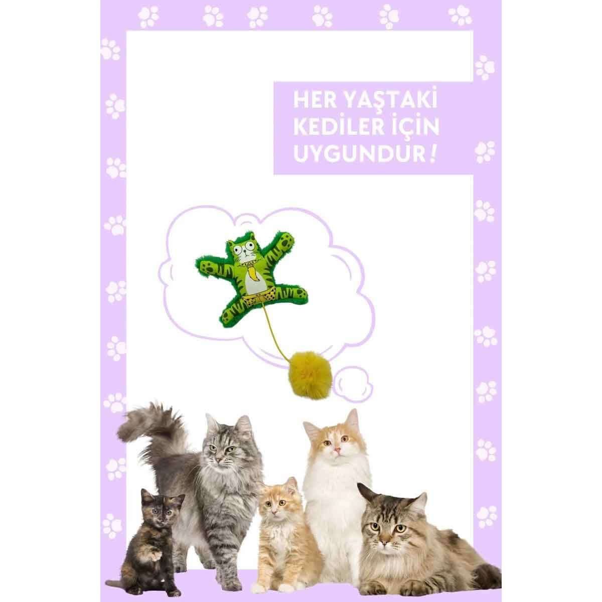 undefined - 885d8_Miyav_Ponponlu_ve_Lastikli_Yesil_Kedi_Oyuncagi_.jpg