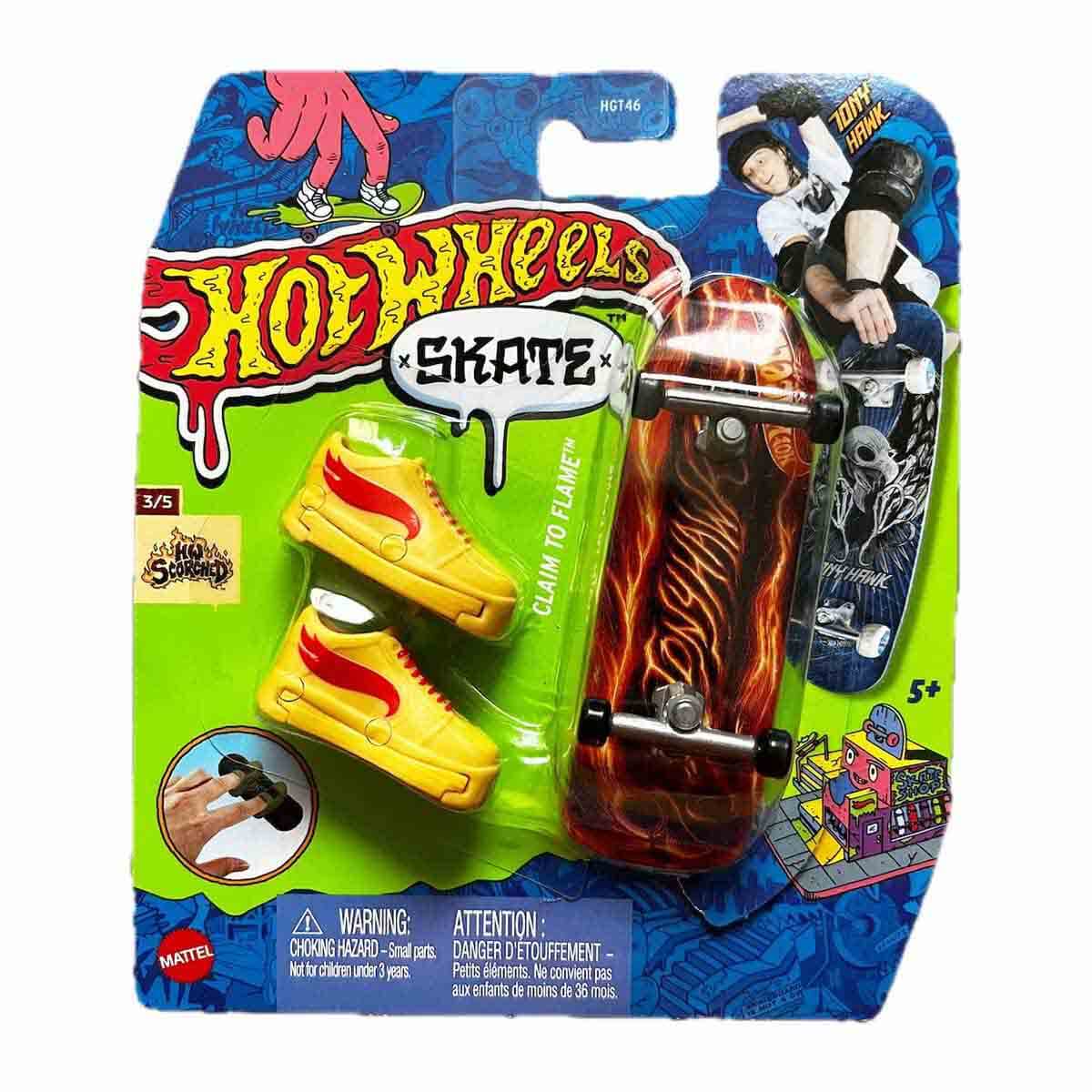 Hot Wheels Skate Parmak Kaykay ve Ayakkabı Paketleri HGT46 - Tony