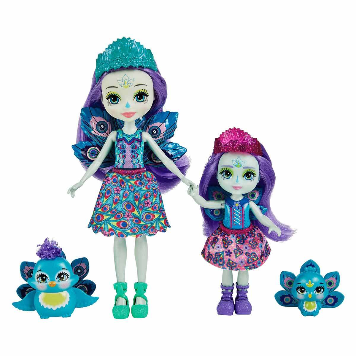 Enchantimals Kız Kardeş Bebekler Serisi HCF79 - Patter Peacock