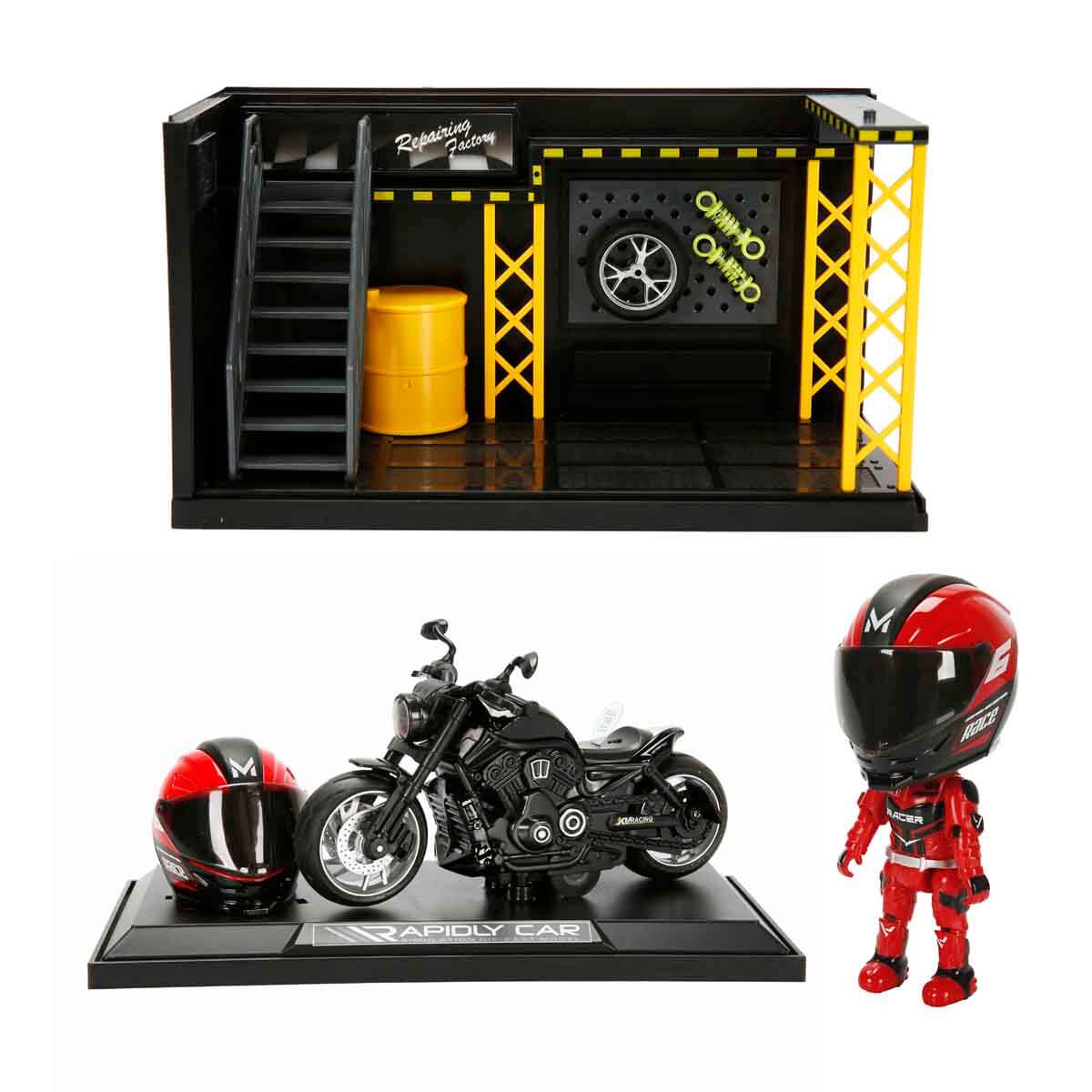 1:12 Sesli ve Işıklı Harley Wolverine Die Cast Çek Bırak