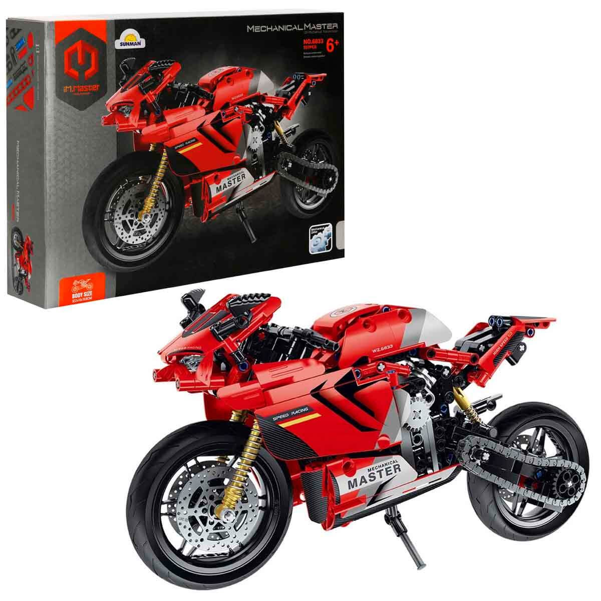 iM. Master Kırmızı Motosiklet 557 Parça | Toyzz Shop