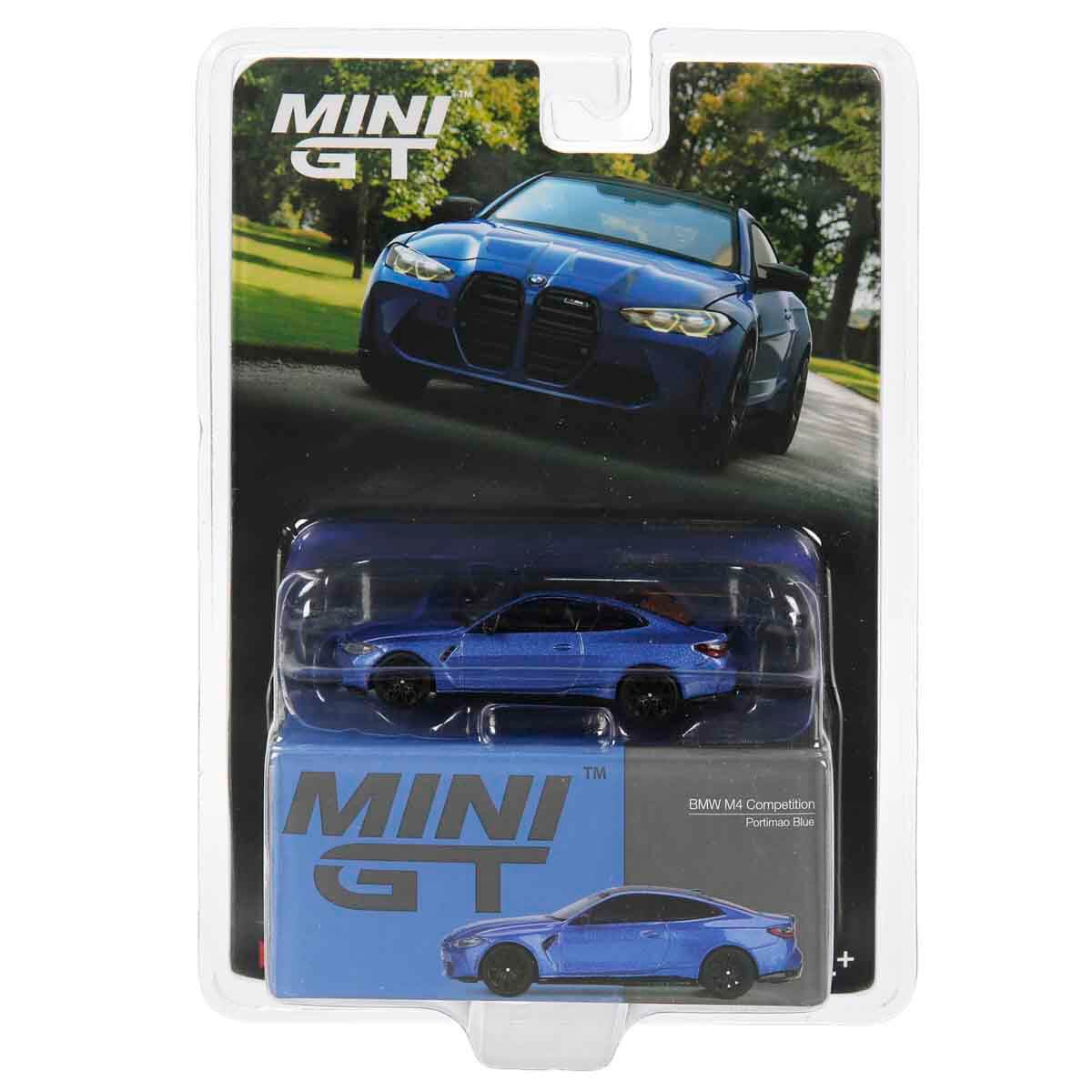 1:64 Mini Gt BMW M4 Competition Portimao Blue Diecast Model Araba