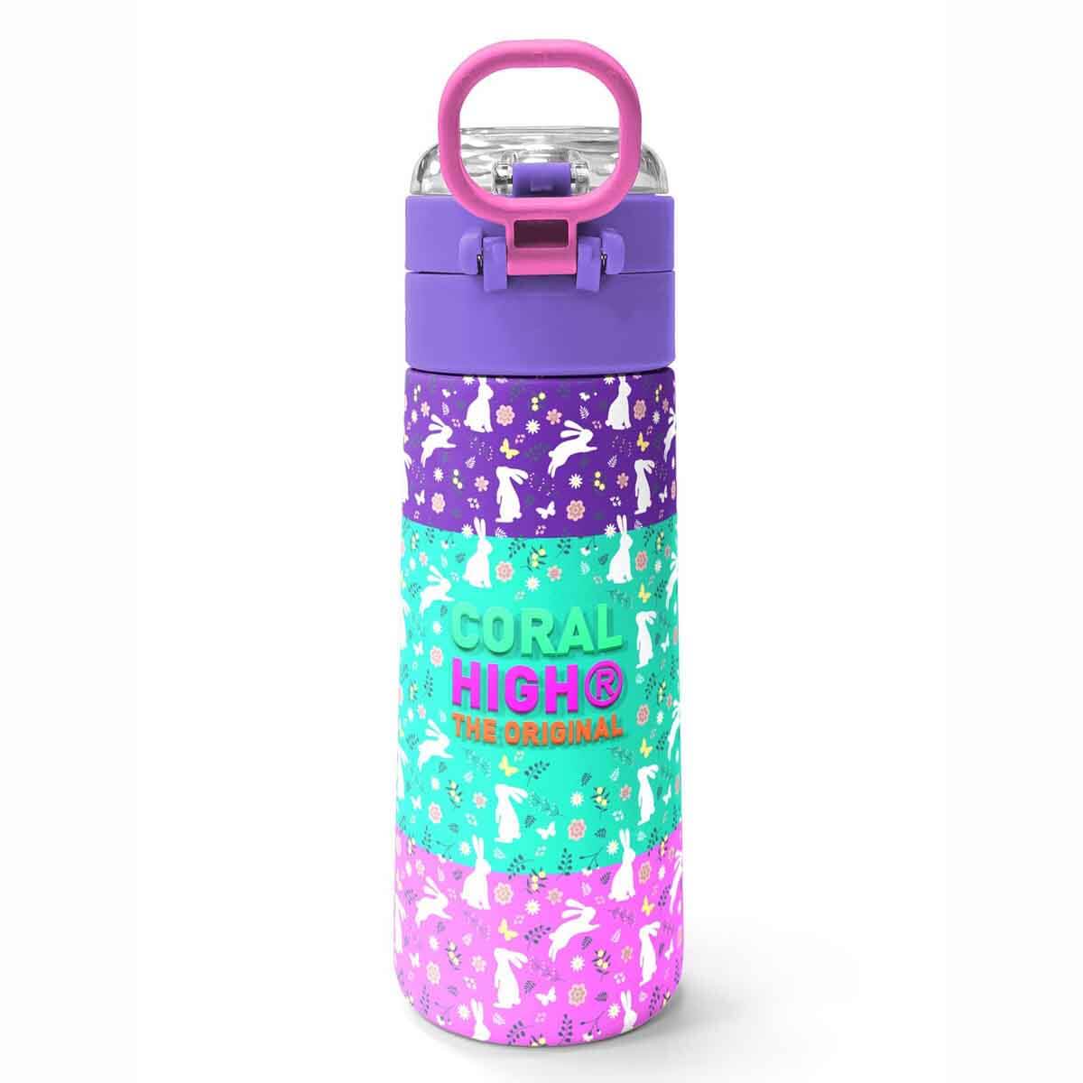 undefined - 8f8c2_Coral_High_Mor_Pembe_Bisikletli_Kiz_Desenli_Celik_.jpg