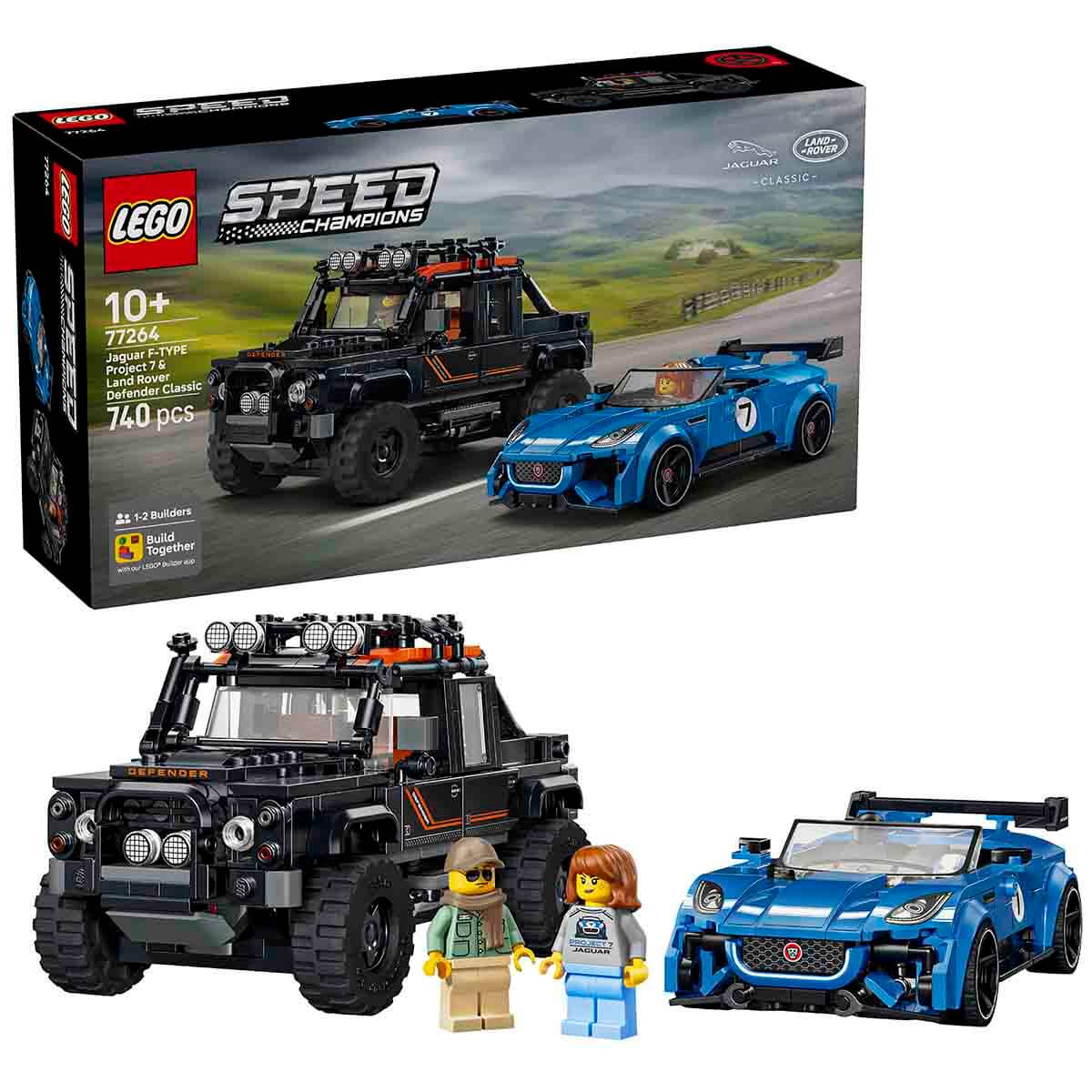 LEGO Speed Champions Jaguar Project 7 ve Land Rover Defender 77264