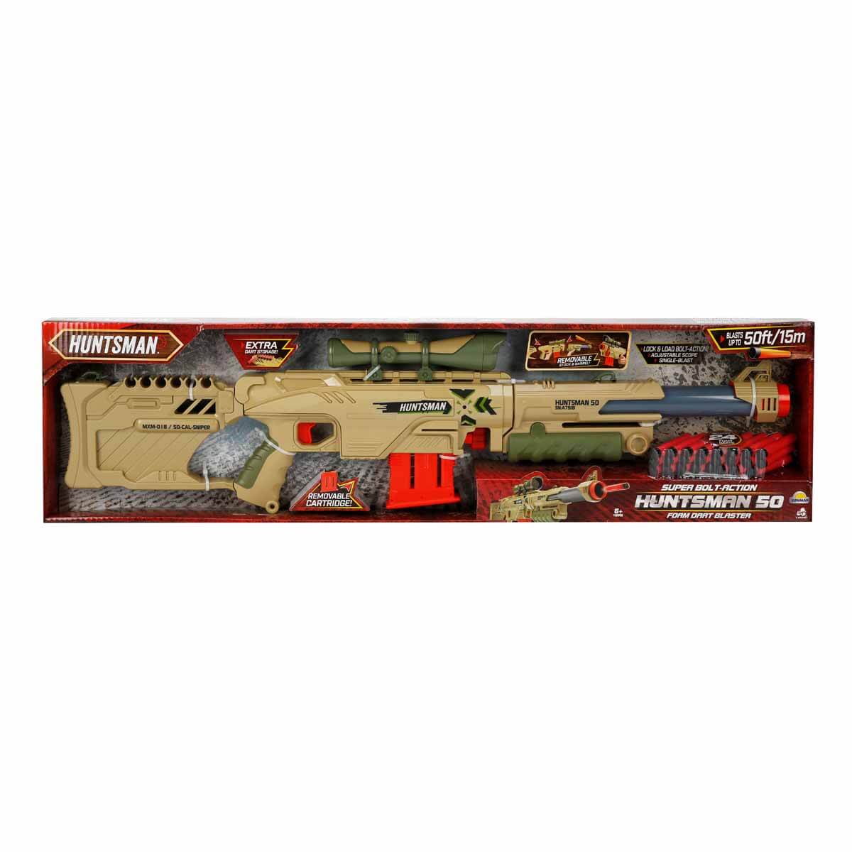 Huntsman 50 ボルトアクション スナイパー 高威力 組み立て 分離可能 3in1 Huntsman-50 24 Mermili Sünger Dart Atan Silah 92 cm | Toyzz Shop