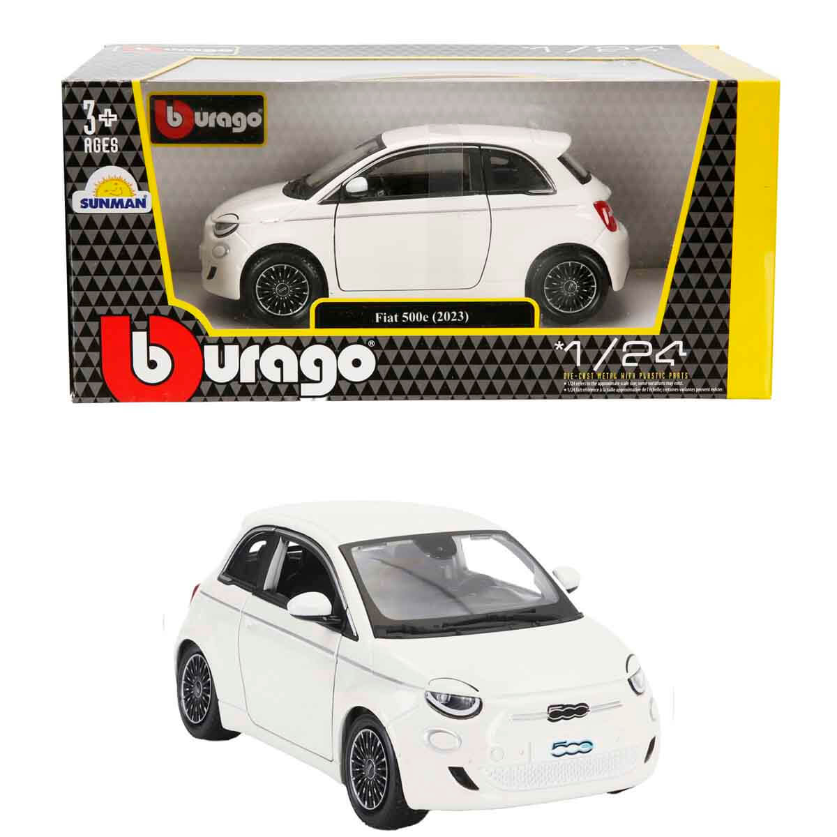 1:24 Fiat 500E 2023 Model Araba | Toyzz Shop